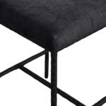 Reeves Chenille Fabric Upholstered Counter Stool In Black - Image 6
