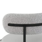 Beacon Vegan Leather And Boucle Fabric Upholstered Bar / Counter Stools In Taupe - Image 6