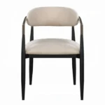 Jaramillo Arm Chair Set of 2 In Beige and Black