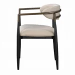 Jaramillo Arm Chair Set of 2 In Beige and Black - Image 3