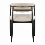 Jaramillo Arm Chair Set of 2 In Beige and Black - Image 4