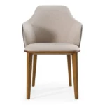 Megan Modern Beige & Grey Dining Chair