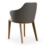 Megan Modern Beige & Grey Dining Chair - Image 4
