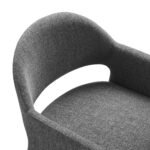 Talia Upholstered Fabric Dining Armchair In Charcoal - Image 5