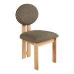 Napa Boucle Fabric Upholstered Dining Chair In Olive - Image 3