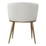 Skylar Vegan Leather Upholstered Dining Chair In White - Image 6