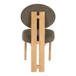 Napa Boucle Fabric Upholstered Dining Chair In Olive - Image 5