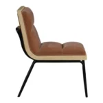 Viceroy Fabric Upholstered Dining Chair In Cognac - Image 5