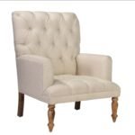 Velvet Walter Highback Single Seater Sofa Chair