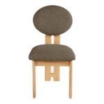 Napa Boucle Fabric Upholstered Dining Chair In Olive - Image 2