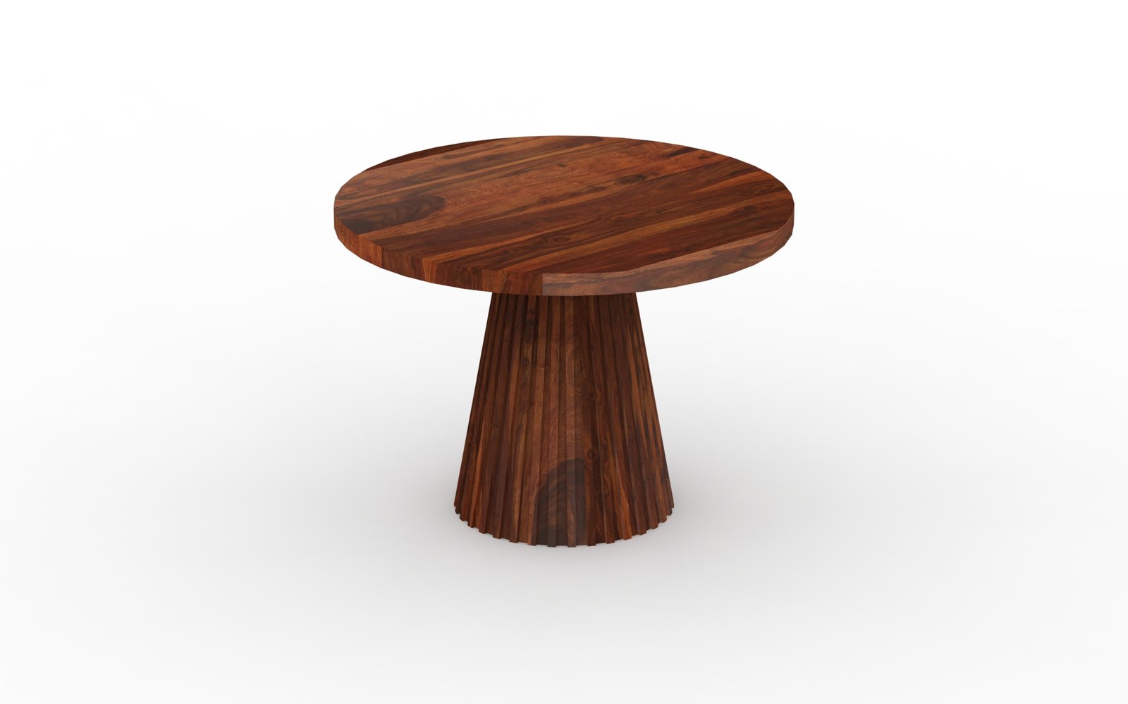 52 Solid Wood Round Pedestal Dining Table – Elegant & Timeless Design - Image 1