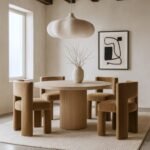 Zuno Velvet Upholstered Dining Chair In Beige - Image 11