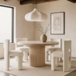 Zuno Velvet Upholstered Dining Chair In Cream - Image 11