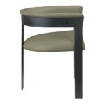 Romeo Vegan Leather Upholstered Dining Chair In Olive - Image 4