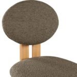 Napa Boucle Fabric Upholstered Dining Chair In Olive - Image 6