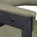 Romeo Vegan Leather Upholstered Dining Chair In Olive - Image 7