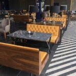 Box Sofa Mid Century Modern Button-Tufted - Image 4