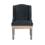 Linen Armchair in Charcoal