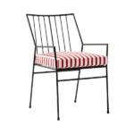 Modern Metal Armrest Chair