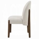 Gamarya Side Chair Set of 2 In White and Oak - Image 3