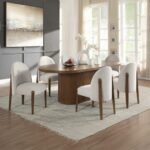 Gamarya Side Chair Set of 2 In White and Oak - Image 9