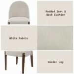 Gamarya Side Chair Set of 2 In White and Oak - Image 6