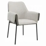 Jirina Arm Chair Set of 2 In Beige - Image 2