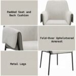 Jirina Arm Chair Set of 2 In Beige - Image 7