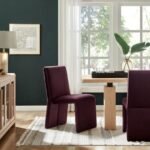 Emory Upholstered Performance Velvet Dining Side Chair In Mulberry - Image 8