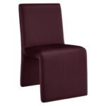 Emory Upholstered Performance Velvet Dining Side Chair In Mulberry - Image 2