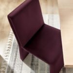 Emory Upholstered Performance Velvet Dining Side Chair In Mulberry - Image 9