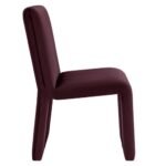 Emory Upholstered Performance Velvet Dining Side Chair In Mulberry - Image 3