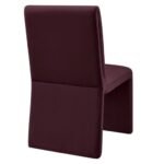 Emory Upholstered Performance Velvet Dining Side Chair In Mulberry - Image 4