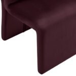 Emory Upholstered Performance Velvet Dining Side Chair In Mulberry - Image 5