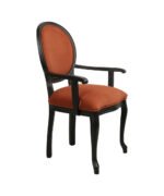 Medallion Armrest Wooden Chair