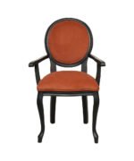 Medallion Armrest Wooden Chair - Image 2
