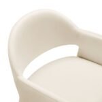 Talia Performance Velvet Dining Armchair In Alabaster - Image 5